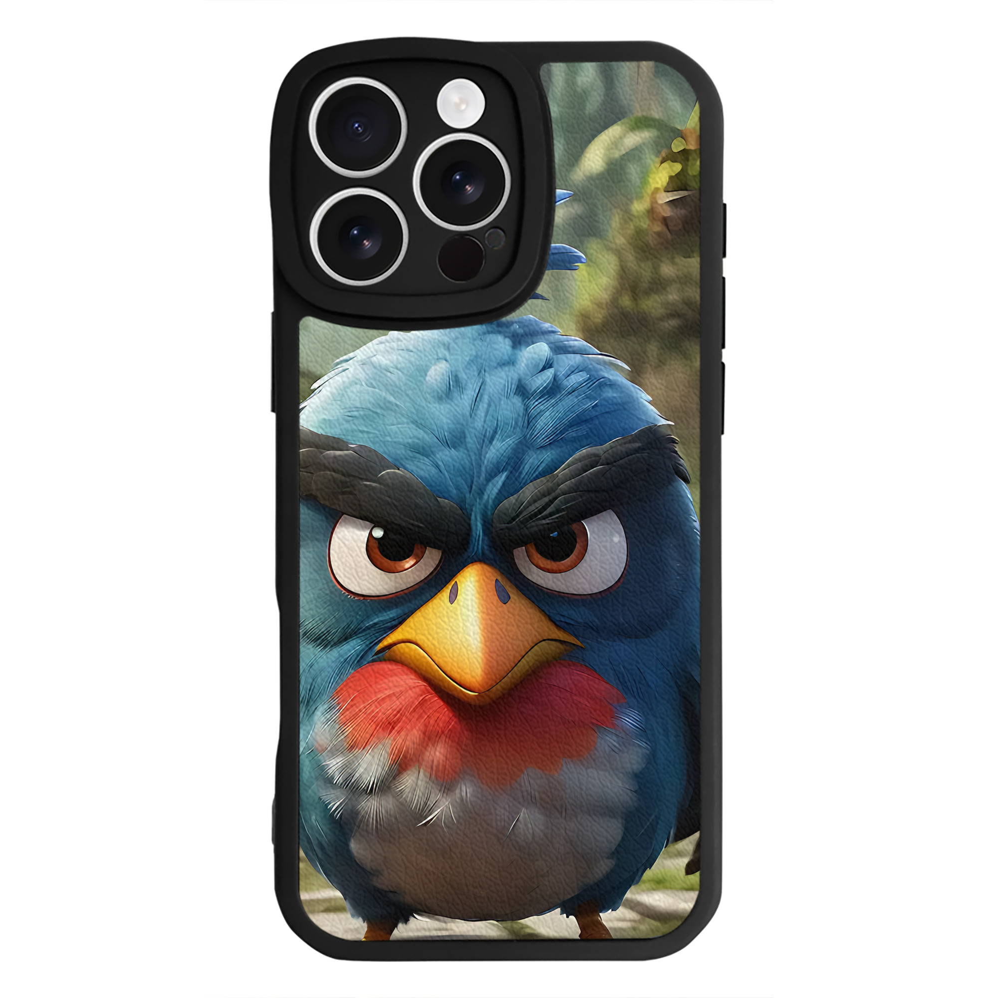 （画像用） Angry Birds アングリーバード 【iPhone 16シリーズ対応】シリコンスマホケース（レザー調） 材質：シリコン